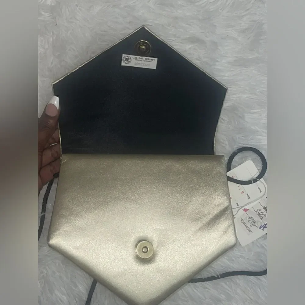 NWT Vintage Snakeskin and Leather Evening Bag by Jasmin